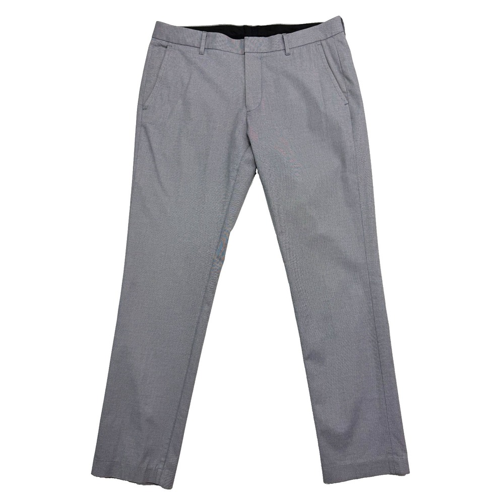 Bonobos 33x32 Gray Chino Pants Flat Front Stretch Cotton Tailored Fit Monday